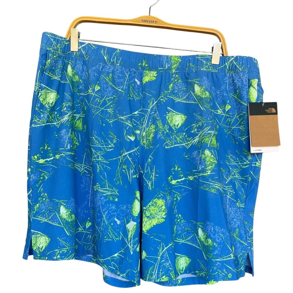 North Face Wander Shorts Mens 2XL Blue FlashDry‎ Stretch Outdoor Regular Fit New